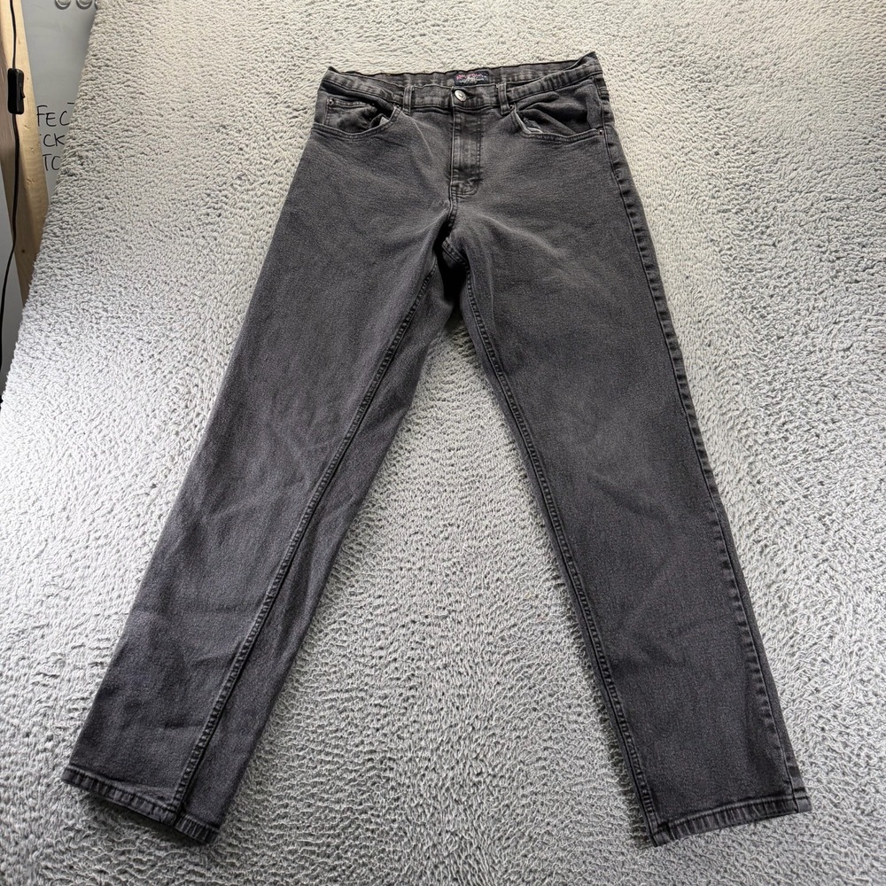 Architect Jeans Men's 33x34 Black Cotton Denim Straight Relaxed Workwear Travel